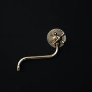 Unlacquered Brass Pot Filler – Downward-Angle Spout