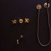 Handcrafted Solid Brass Rain Shower System with Handheld – Bali