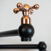 Unlacquered Brass Pot Filler Faucet – Dual-Joint Wall Mount