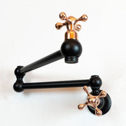 Unlacquered Brass Pot Filler Faucet – Dual-Joint Wall Mount