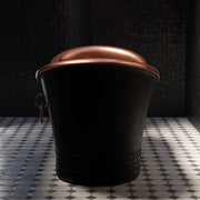 Black Copper Freestanding Soaking Tub – Handcrafted