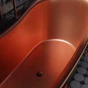 Black Copper Freestanding Soaking Tub – Handcrafted