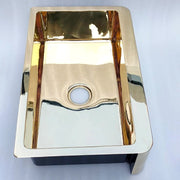 Unlacquered Brass Farmhouse Sink – 30" Apron Front