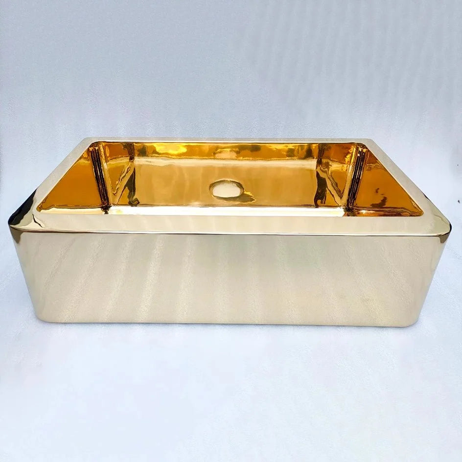 Unlacquered Brass Farmhouse Sink – 30" Apron Front
