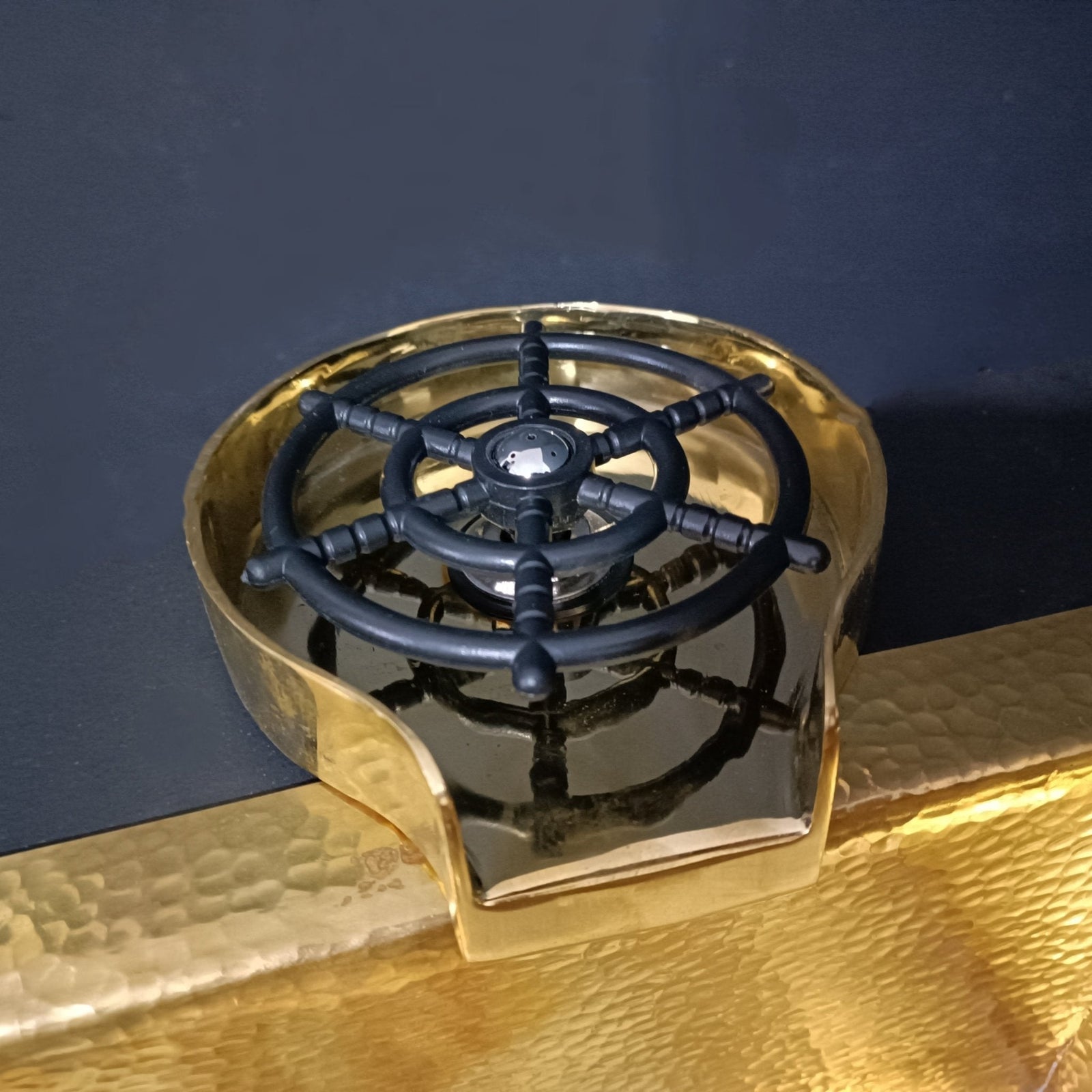 Unlacquered Brass Glass Rinser – Kitchen Sink Attachment