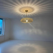 Brass Teardrop Pendant Light – Pierced Ceiling Lamp