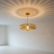 Brass Teardrop Pendant Light – Pierced Ceiling Lamp