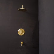Unlacquered Brass Thermostatic Shower System – Configurable Outlets