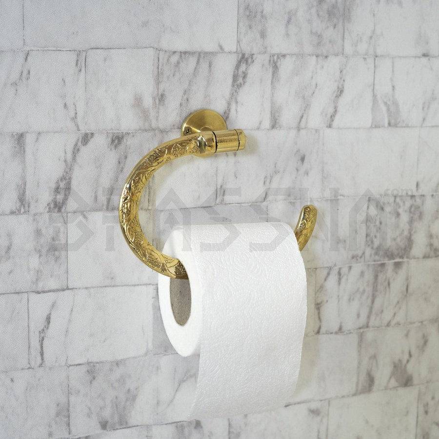 Unlacquered Brass Toilet Paper Holder – Minimalist Wall Mount