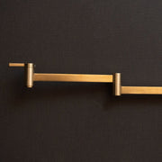 Unlacquered Brass Wall-Mounted Pot Filler – Swing Arm Kitchen Faucet