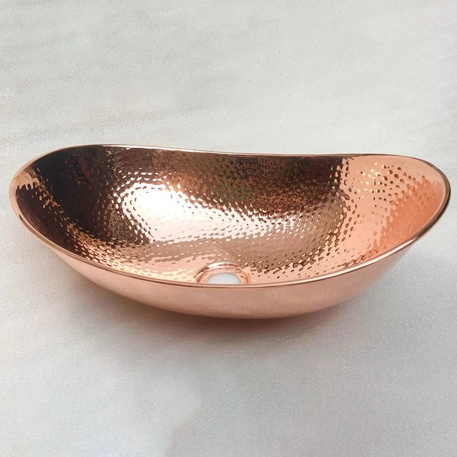 Handcrafted Copper Vessel Bathroom Sink