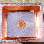 Hammered Copper Kitchen Island Sink