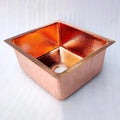 Hammered Copper Kitchen Island Sink