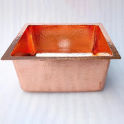 Hammered Copper Kitchen Island Sink