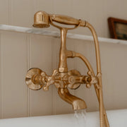 Unlacquered Brass Freestanding Tub Filler – London