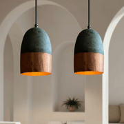 Green Patina Copper Pendant – Vintage Dining & Bar Light