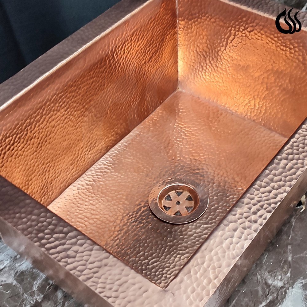 Hammered Copper Undermount Kitchen Sink