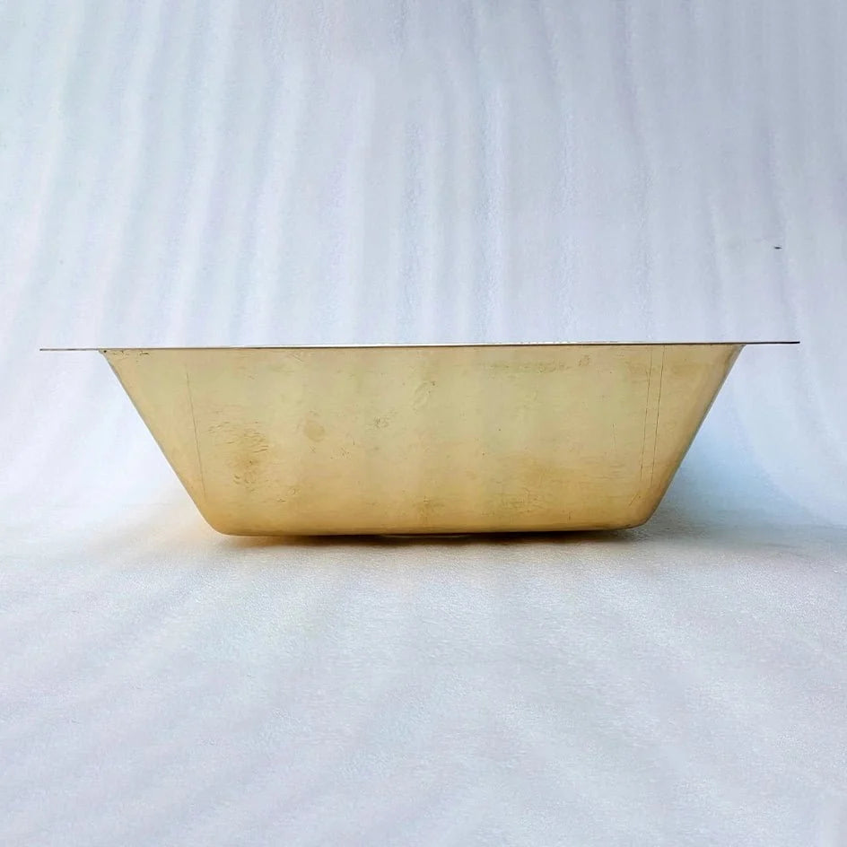 Handcrafted Hammered Unlacquered Brass Kitchen Sink - Artisan Finish - close-up detail