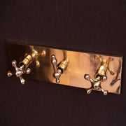 Handcrafted Solid Brass Shower Head & Handheld Slide-Rail Set