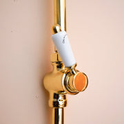 Unlacquered Brass Thermostatic Shower System – Wall-Mounted