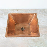 Hammered Solid Brass Undermount Bathroom Sink