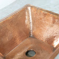 Hammered Solid Brass Undermount Bathroom Sink