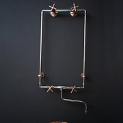 Handcrafted Wall-Mounted Sink Faucet – Exposed Supply Lines