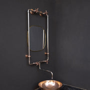 Handcrafted Wall-Mounted Sink Faucet – Exposed Supply Lines