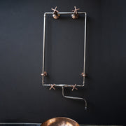 Handcrafted Wall-Mounted Sink Faucet – Exposed Supply Lines