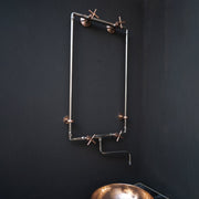 Handcrafted Wall-Mounted Sink Faucet – Exposed Supply Lines