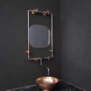Handcrafted Wall-Mounted Sink Faucet – Exposed Supply Lines