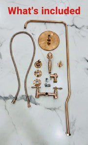 Handmade Copper Shower System – Luxury Rainfall Fixture