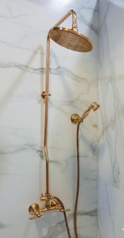Handmade Copper Shower System – Luxury Rainfall Fixture
