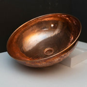 Infinity Copper Sink – Handmade Hammered Vessel Sink
