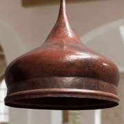 Hammered Copper Onion Dome Pendant – Rustic Fixture