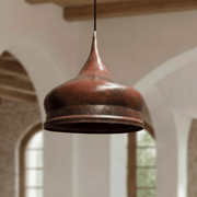 Hammered Copper Onion Dome Pendant – Rustic Fixture