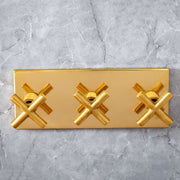 Ceiling Mount Rain Shower System with Hand Shower – Unlacquered Brass
