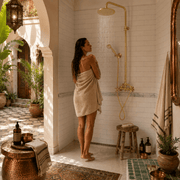 Luxury Brass Rain Shower System with Handheld Shower