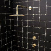 Unlacquered Brass Swivel Shower Head – Luxury Rain Style