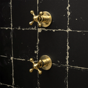Unlacquered Brass Swivel Shower Head – Luxury Rain Style
