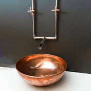 Antique-Style Unlacquered Brass Wall-Mounted Faucet – Cross Handles