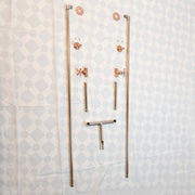 Antique-Style Unlacquered Brass Wall-Mounted Faucet – Cross Handles