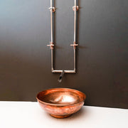 Antique-Style Unlacquered Brass Wall-Mounted Faucet – Cross Handles