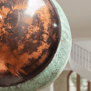 Green Patina Oxidized Copper Dome Pendant – Farmhouse Fixture