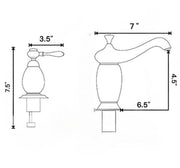 Orinda Unlacquered Brass Widespread Bathroom Faucet – Lever Handles