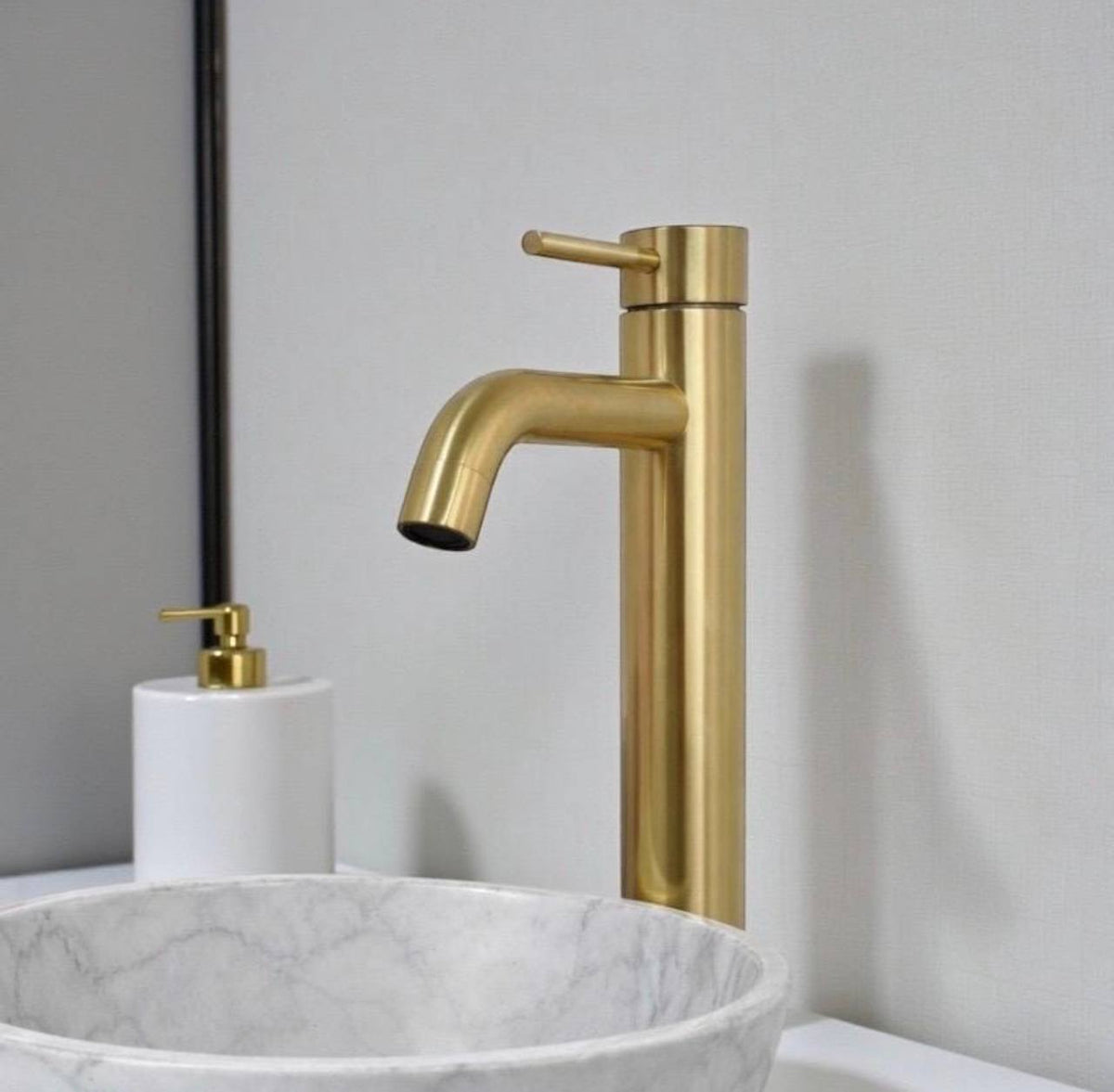Napa vessel sink faucet – angled view