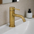 Novato Unlacquered Brass Single-Hole Vessel Sink Faucet