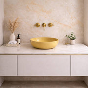 Clayton Unlacquered Brass Wall-Mount Bathroom Faucet – Lever Handles