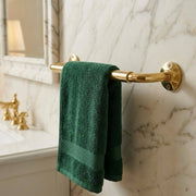 Unlacquered Brass Traditional Towel Bar – 12″ or 24″