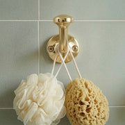 Unlacquered Brass Robe Hook for Bathroom Wall Mount